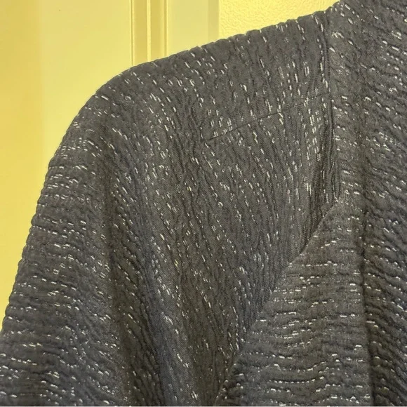 Eileen Fisher Cotton Tencel Ridges Cardigan Sweater - Picture 7 of 9